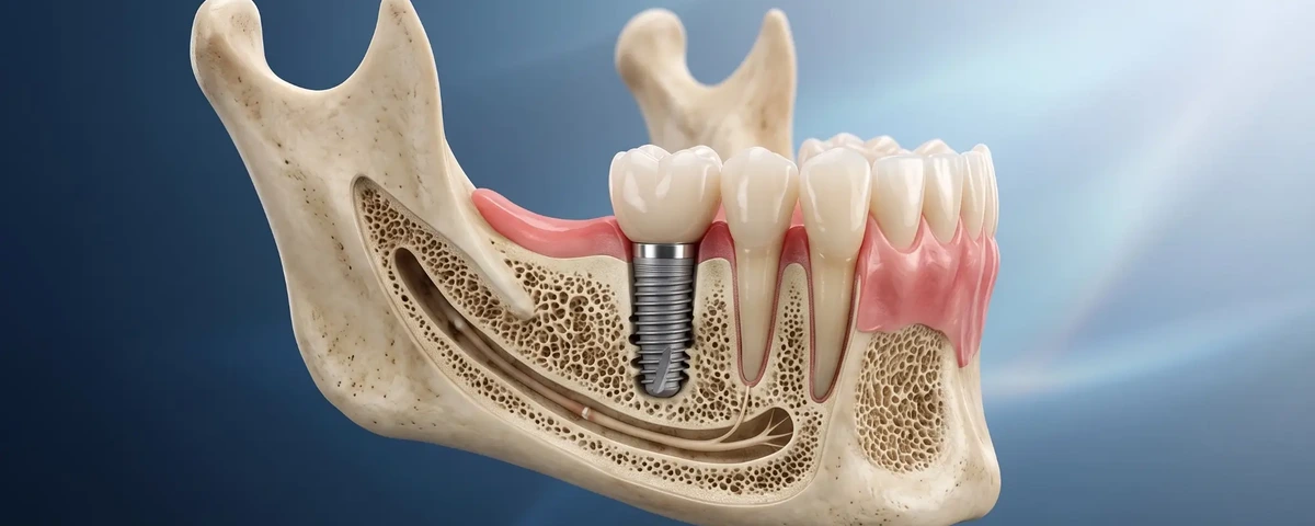 Implantes e reconstrução — reposição dentária e reconstrução de tecidos.