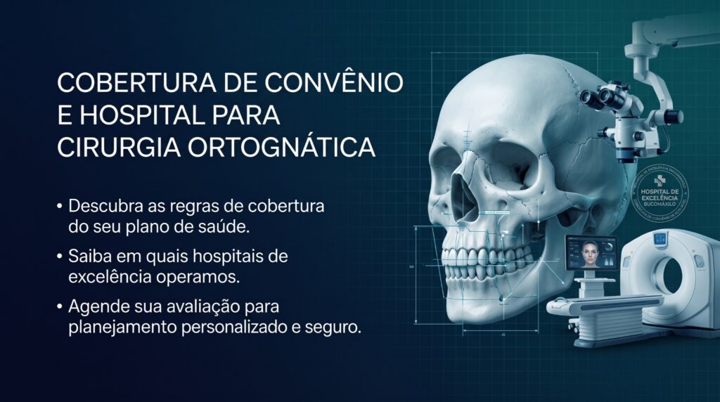 Cobertura de convênio e escolha do hospital para cirurgia ortognática.